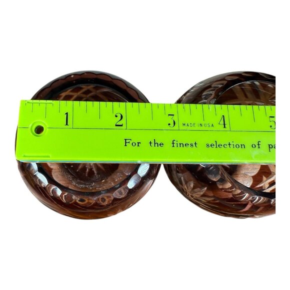 Vintage Bohemian Fifth Avenue cut Crystal Tea Light Candle votive home decor - Picture 5 of 6